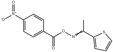 1-(2-thienyl)ethanone O-{4-nitrobenzoyl}oxime 结构式