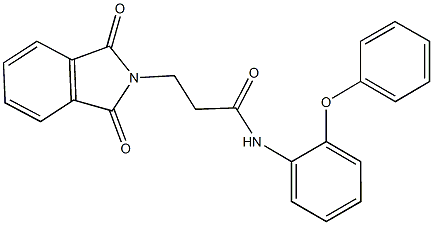 3-(1,3-dioxo-1,3-dihydro-2H-isoindol-2-yl)-N-(2-phenoxyphenyl)propanamide 结构式