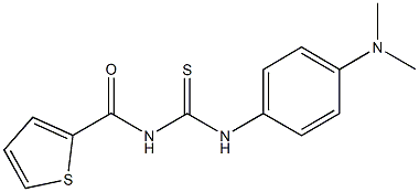 N-[4-(dimethylamino)phenyl]-N'-(thien-2-ylcarbonyl)thiourea 结构式