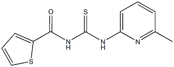 N-(6-methylpyridin-2-yl)-N'-(thien-2-ylcarbonyl)thiourea 结构式