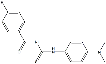 N-[4-(dimethylamino)phenyl]-N'-(4-fluorobenzoyl)thiourea 结构式