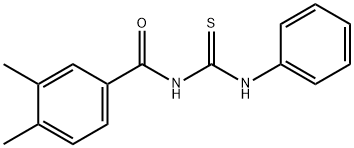 N-(3,4-dimethylbenzoyl)-N'-phenylthiourea 结构式