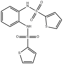 N-{2-[(2-thienylsulfonyl)amino]phenyl}-2-thiophenesulfonamide 结构式