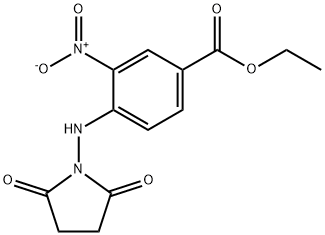 ethyl 4-[(2,5-dioxo-1-pyrrolidinyl)amino]-3-nitrobenzoate 结构式