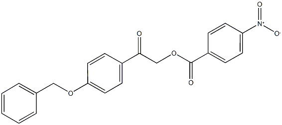 2-[4-(benzyloxy)phenyl]-2-oxoethyl 4-nitrobenzoate 结构式