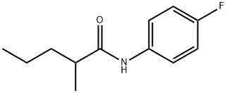 N-(4-fluorophenyl)-2-methylpentanamide 结构式
