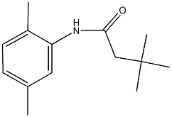 N-(2,5-dimethylphenyl)-3,3-dimethylbutanamide 结构式