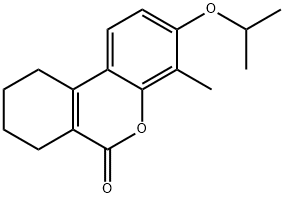 3-isopropoxy-4-methyl-7,8,9,10-tetrahydro-6H-benzo[c]chromen-6-one 结构式