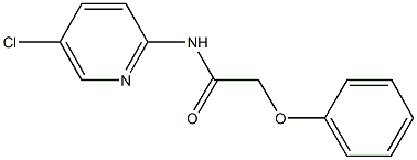 N-(5-chloro-2-pyridinyl)-2-phenoxyacetamide 结构式