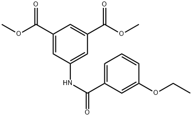 dimethyl 5-[(3-ethoxybenzoyl)amino]isophthalate 结构式