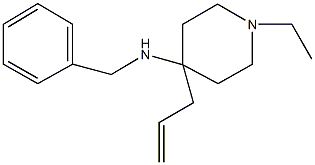 N-(4-allyl-1-ethyl-4-piperidinyl)-N-benzylamine 结构式