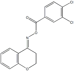 2,3-dihydro-4H-chromen-4-one O-(3,4-dichlorobenzoyl)oxime 结构式