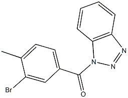 1-(3-bromo-4-methylbenzoyl)-1H-1,2,3-benzotriazole 结构式