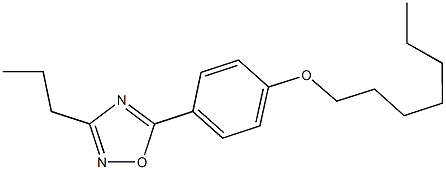 5-[4-(heptyloxy)phenyl]-3-propyl-1,2,4-oxadiazole 结构式