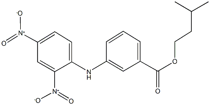 isopentyl 3-{2,4-bisnitroanilino}benzoate 结构式