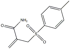 2-{[(4-methylphenyl)sulfonyl]methyl}acrylamide 结构式