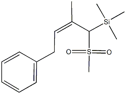 trimethyl[2-methyl-1-(methylsulfonyl)-4-phenyl-2-butenyl]silane 结构式