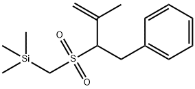 {[(1-benzyl-2-methyl-2-propenyl)sulfonyl]methyl}(trimethyl)silane 结构式