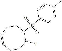 5-iodo-6-[(4-methylphenyl)sulfonyl]-1-cyclooctene 结构式