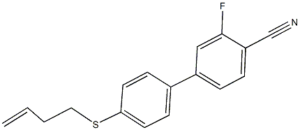 4'-(3-butenylsulfanyl)-3-fluoro[1,1'-biphenyl]-4-carbonitrile 结构式