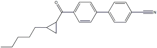 4'-[(2-pentylcyclopropyl)carbonyl][1,1'-biphenyl]-4-carbonitrile 结构式