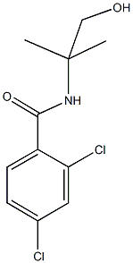 2,4-dichloro-N-(2-hydroxy-1,1-dimethylethyl)benzamide 结构式