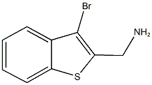 (3-溴苯并[B]噻吩-2-基)甲胺 结构式