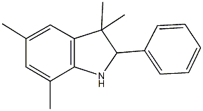 3,3,5,7-tetramethyl-2-phenylindoline 结构式