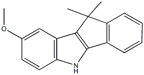 10,10-dimethyl-5,10-dihydroindeno[1,2-b]indol-8-yl methyl ether 结构式