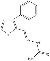 3-phenylthiophene-2-carbaldehyde semicarbazone 结构式