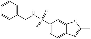 N-benzyl-2-methyl-1,3-benzothiazole-6-sulfonamide 结构式