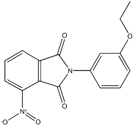 2-(3-ethoxyphenyl)-4-nitro-1H-isoindole-1,3(2H)-dione 结构式