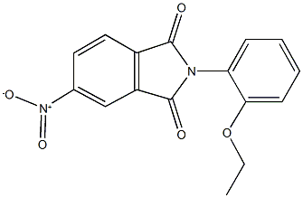 2-(2-ethoxyphenyl)-5-nitro-1H-isoindole-1,3(2H)-dione 结构式