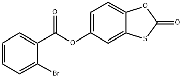 2-氧代苯并[D][1,3]氧硫醇-5-基2-溴苯甲酸酯 结构式