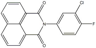 2-(3-chloro-4-fluorophenyl)-1H-benzo[de]isoquinoline-1,3(2H)-dione 结构式