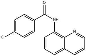 4-chloro-N-(8-quinolinyl)benzamide 结构式