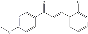 3-(2-chlorophenyl)-1-[4-(methylsulfanyl)phenyl]-2-propen-1-one 结构式