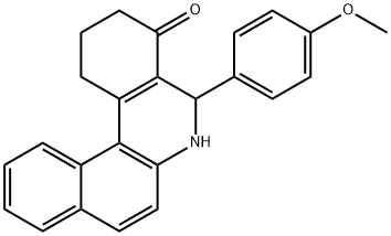 5-(4-methoxyphenyl)-2,3,5,6-tetrahydrobenzo[a]phenanthridin-4(1H)-one 结构式