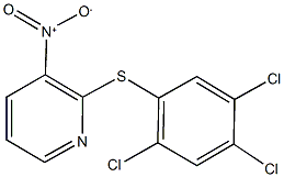 3-nitro-2-[(2,4,5-trichlorophenyl)sulfanyl]pyridine 结构式