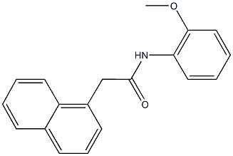 N-(2-methoxyphenyl)-2-(1-naphthyl)acetamide 结构式