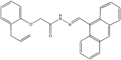 2-(2-allylphenoxy)-N'-(9-anthrylmethylene)acetohydrazide 结构式
