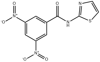 3,5-dinitro-N-(1,3-thiazol-2-yl)benzamide 结构式