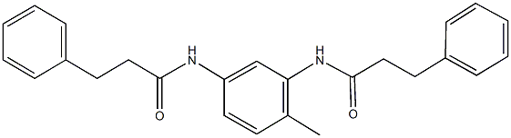 N-{2-methyl-5-[(3-phenylpropanoyl)amino]phenyl}-3-phenylpropanamide 结构式