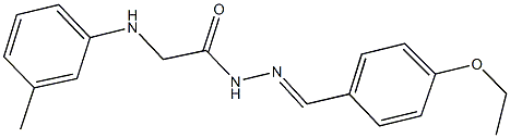 N'-(4-ethoxybenzylidene)-2-(3-toluidino)acetohydrazide 结构式