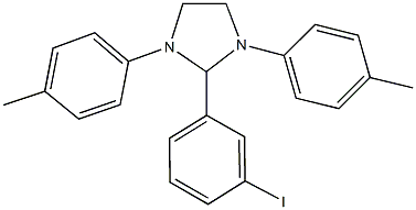 2-(3-iodophenyl)-1,3-bis(4-methylphenyl)imidazolidine 结构式