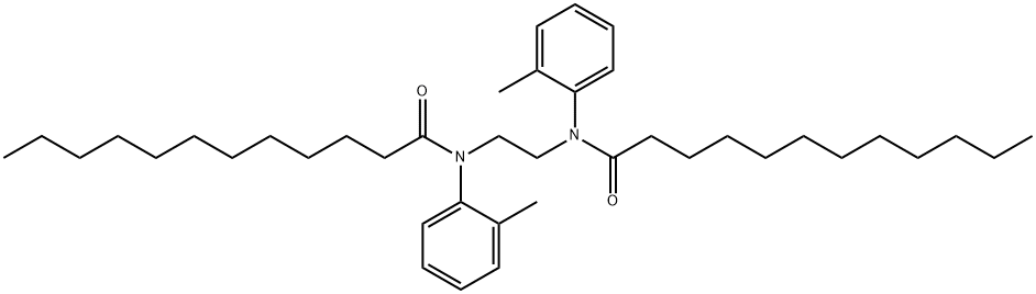 N-[2-(dodecanoyl-2-methylanilino)ethyl]-N-(2-methylphenyl)dodecanamide 结构式