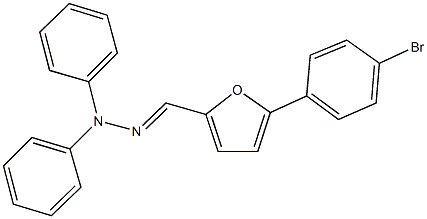 5-(4-bromophenyl)-2-furaldehyde diphenylhydrazone 结构式