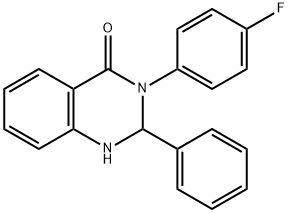 3-(4-fluorophenyl)-2-phenyl-2,3-dihydro-4(1H)-quinazolinone 结构式