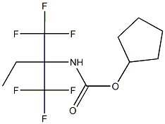 cyclopentyl 1,1-bis(trifluoromethyl)propylcarbamate 结构式