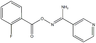 N'-[(2-fluorobenzoyl)oxy]-3-pyridinecarboximidamide 结构式